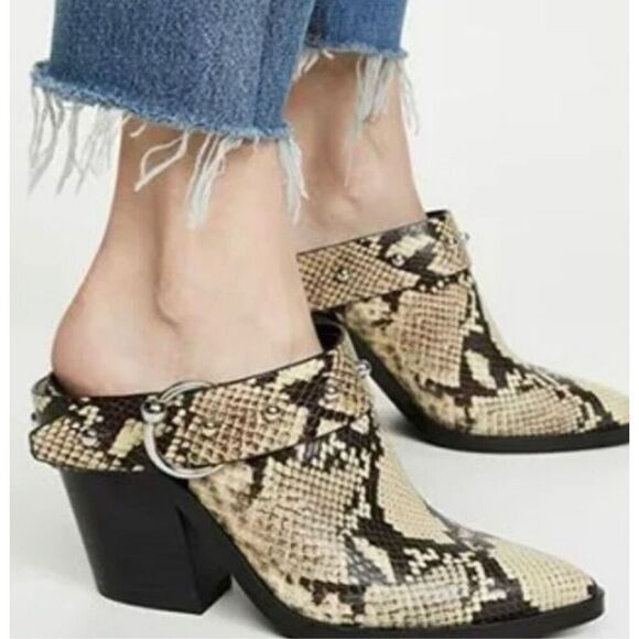 Rebecca Minkoff Sallest Too Leather Mules - Picture 1 of 11